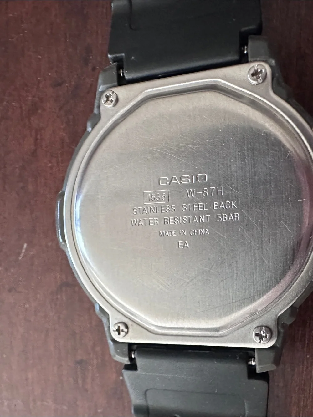 Casio Black Digital Illuminator Watch with Silver Accents